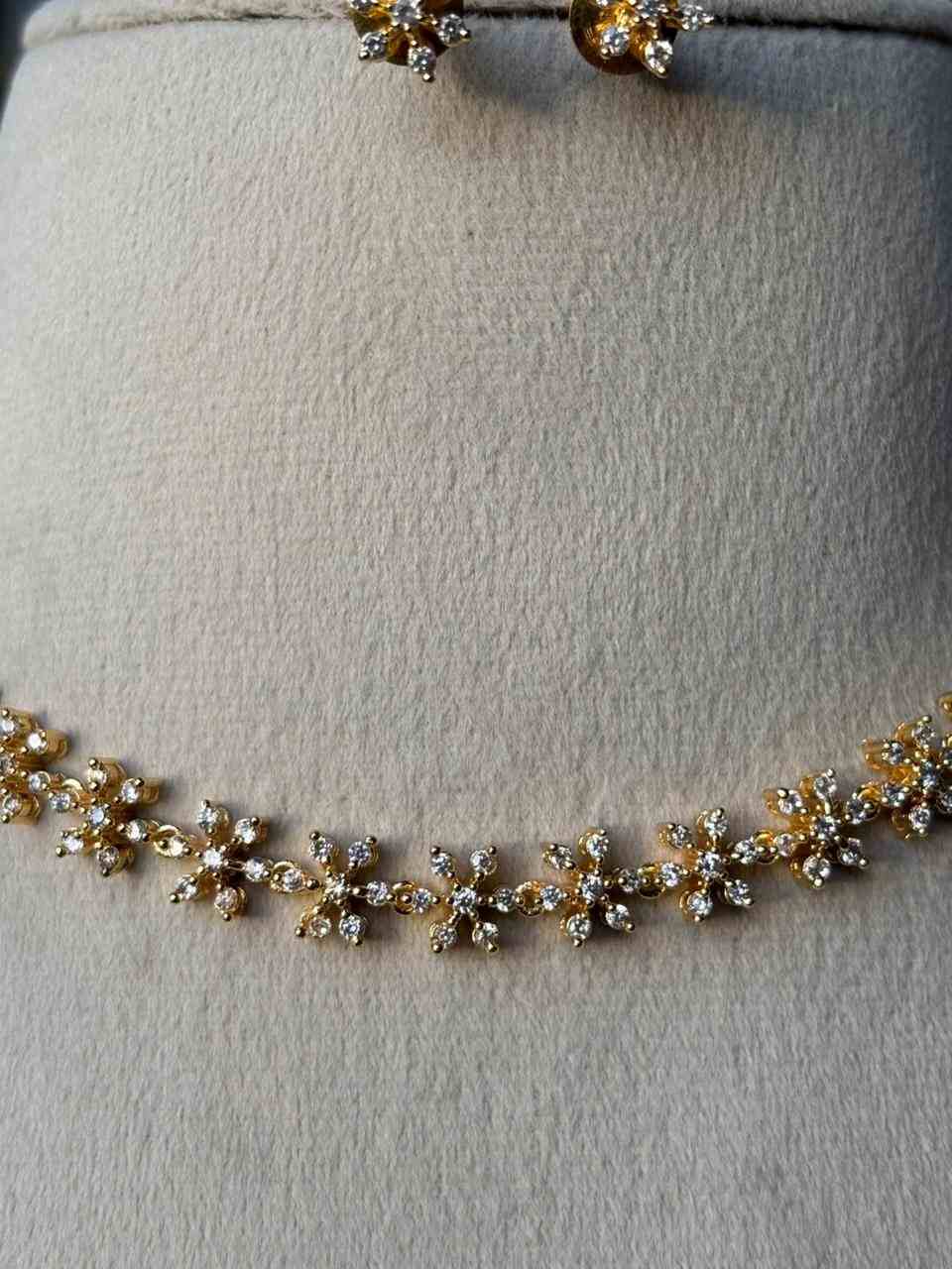 N0059 White Stone Minimal Necklace