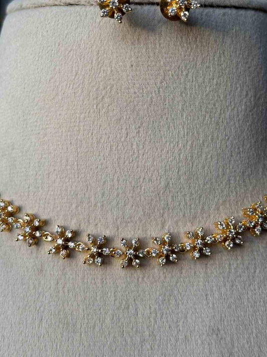 N0059 White Stone Minimal Necklace