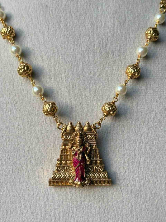 N0034 Middle length Gopuram Meenakshi Chain