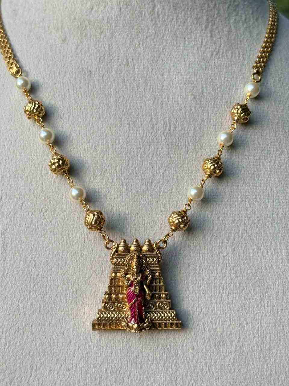 N0034 Middle length Gopuram Meenakshi Chain