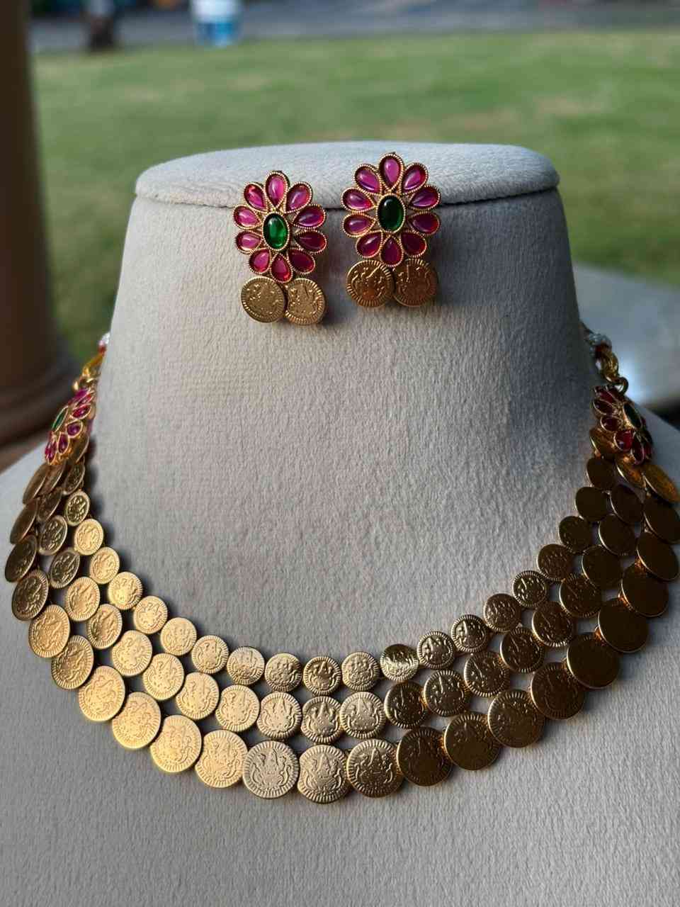 N0282 Three Layer Coin Necklace