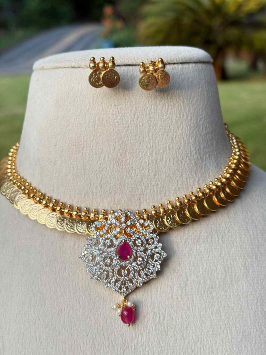 N0046 Traditional Kasu with Modern pendent