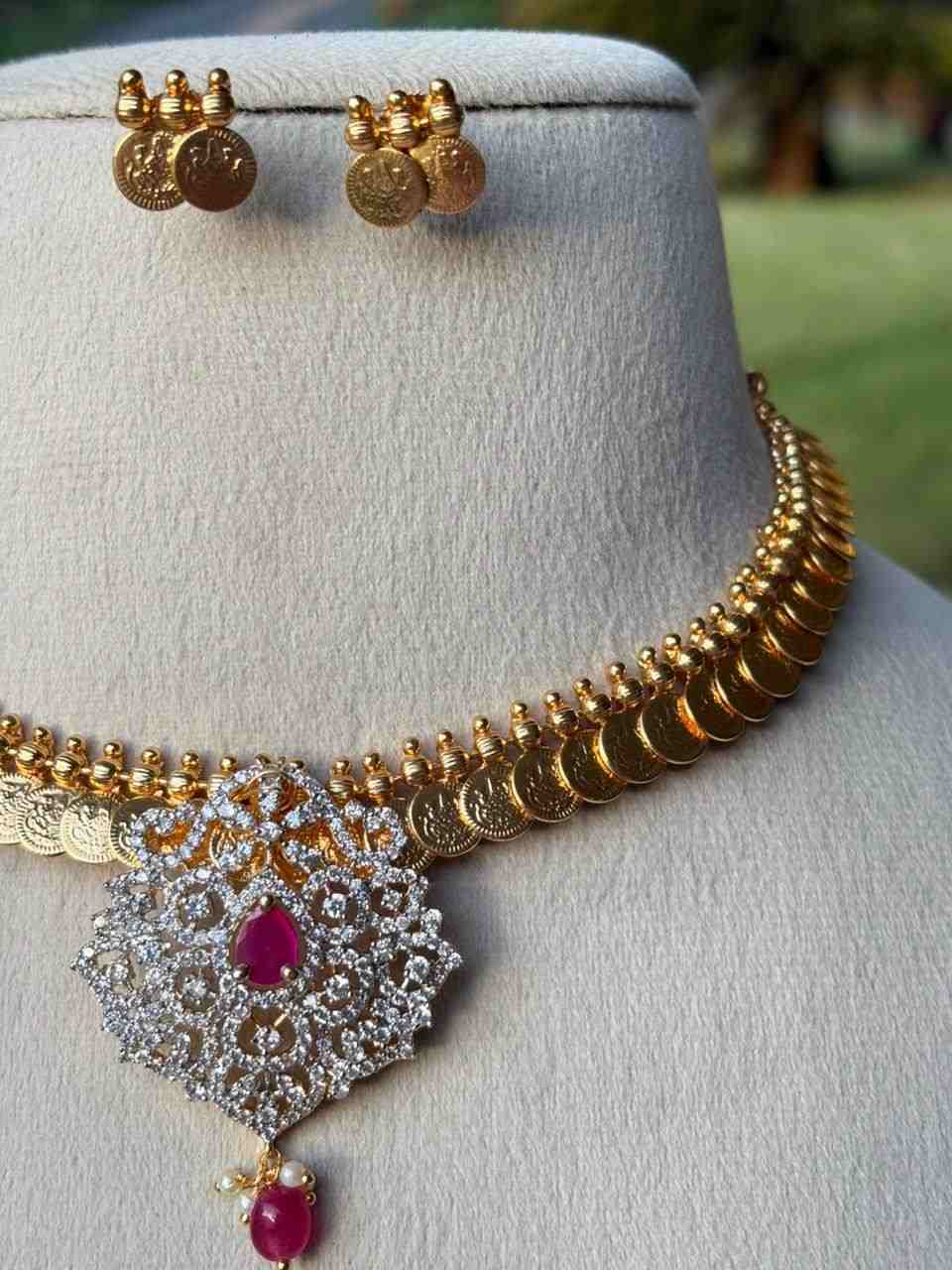 N0046 Traditional Kasu with Modern pendent