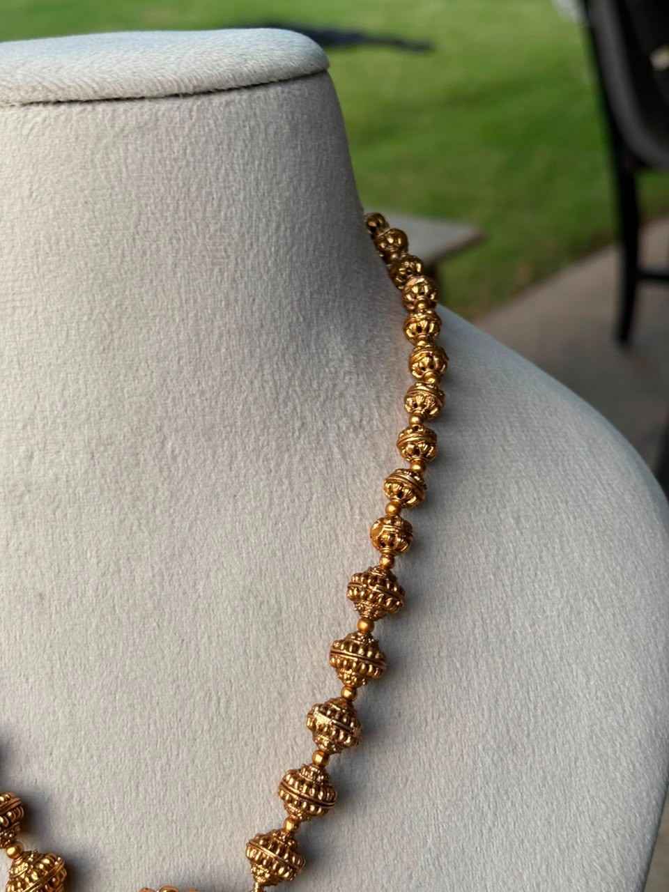 H0006 Matte Finish Middle Length Lakshmi Haram