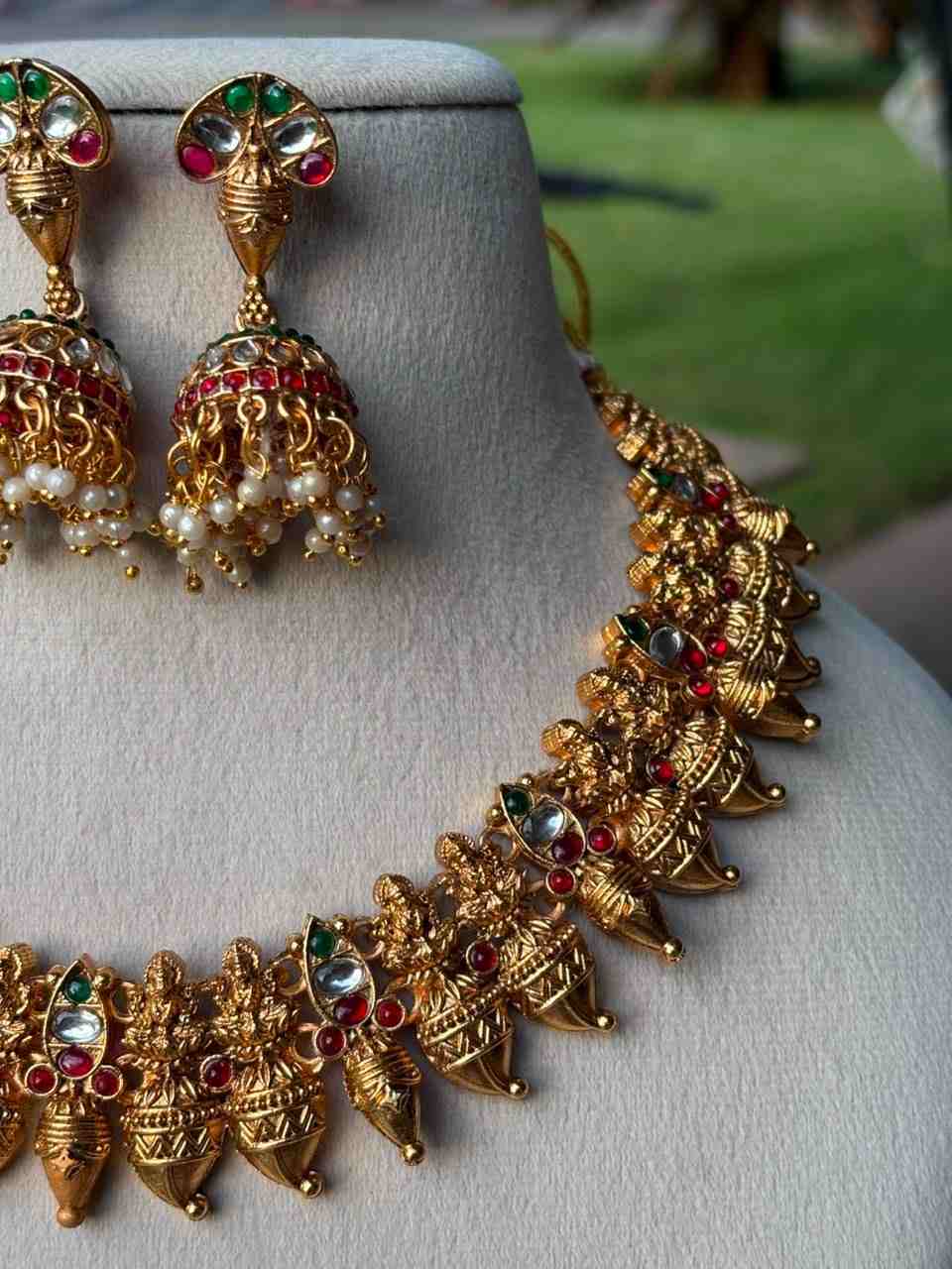 N0088 Premium Matte Finish Traditional Mulla & Manga Malla Necklace