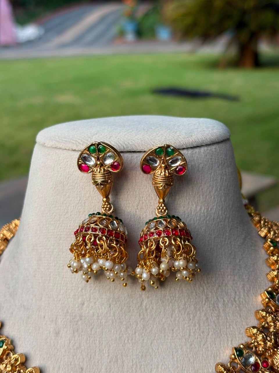N0088 Premium Matte Finish Traditional Mulla & Manga Malla Necklace