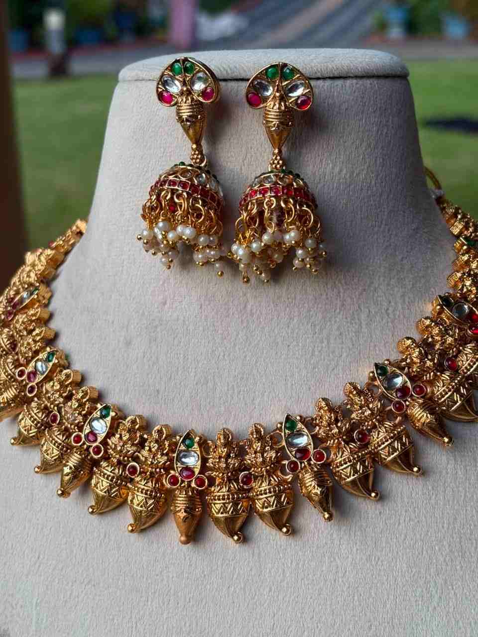 N0088 Premium Matte Finish Traditional Mulla & Manga Malla Necklace