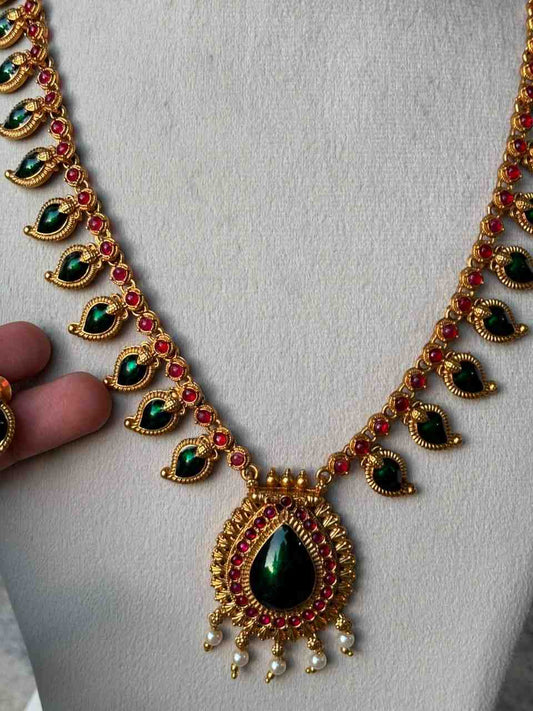 H0066 Matte Finish Green Enamel Palaka Manga Haram
