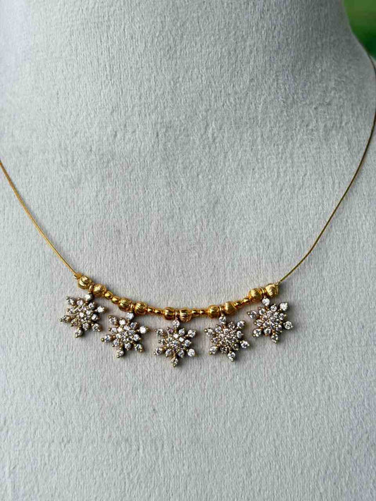 IN019 Flower Pendent Invisible chain
