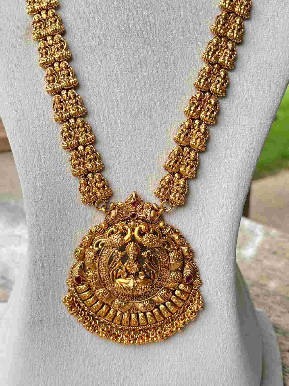 H0002 Temple Jewelery Lakshmi Haram