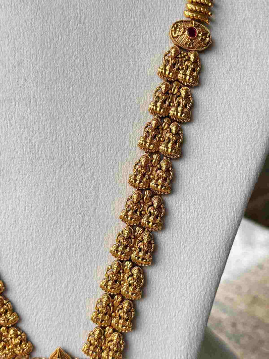 H0002 Temple Jewelery Lakshmi Haram