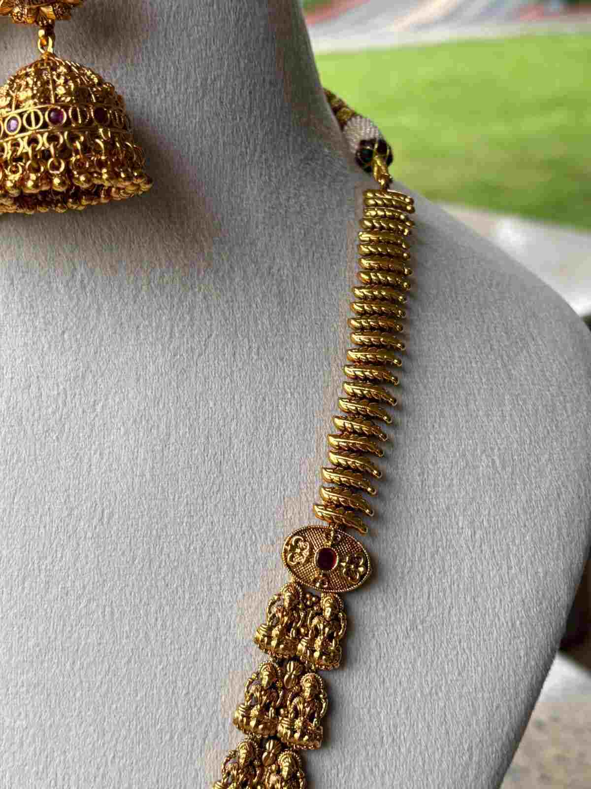 H0002 Temple Jewelery Lakshmi Haram