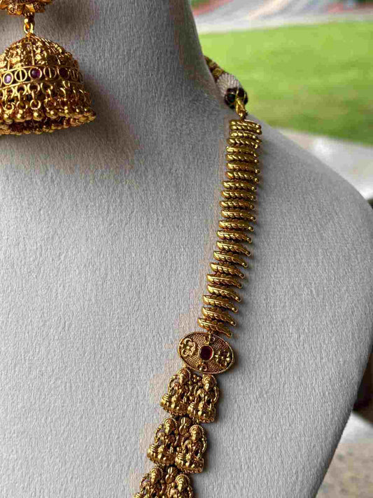 H0002 Temple Jewelery Lakshmi Haram