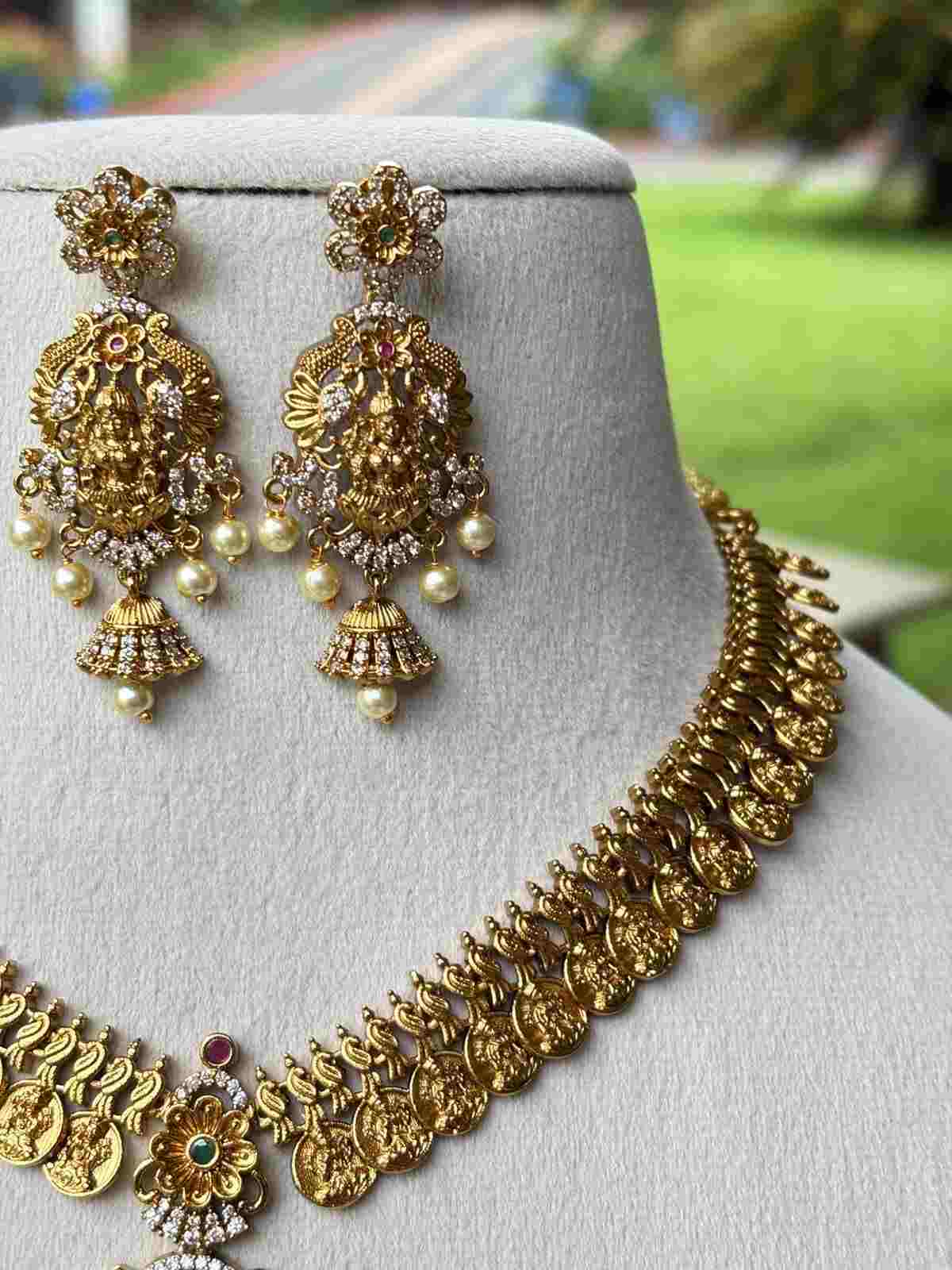 N0085 Coin Lakshmi Necklace