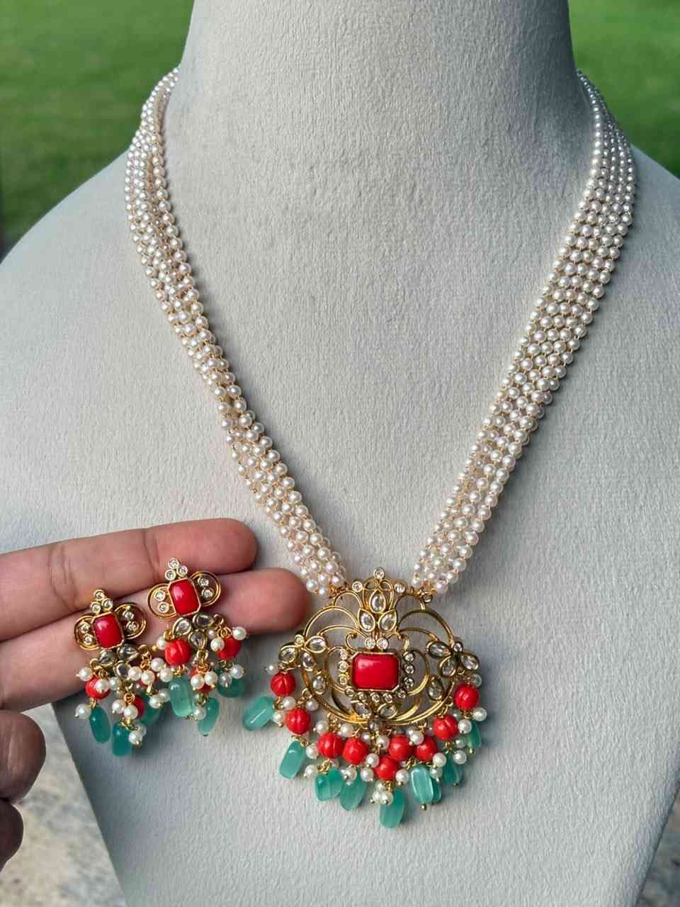H0031 Pearl Coral Beads Haram