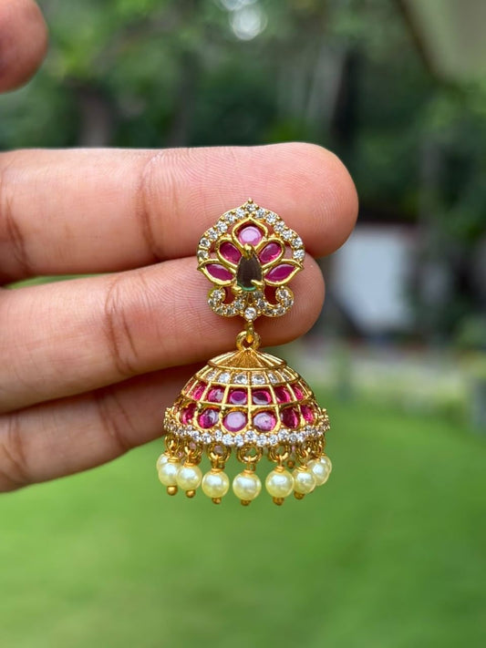 J0139 Ruby Kemp Small Jhumka