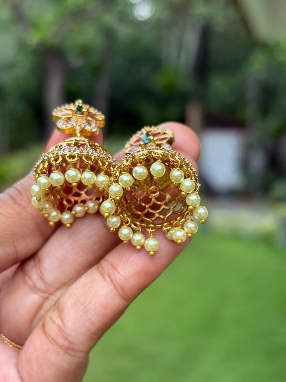 J0139 Ruby Kemp Small Jhumka