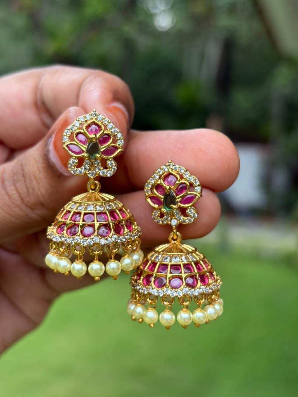 J0139 Ruby Kemp Small Jhumka