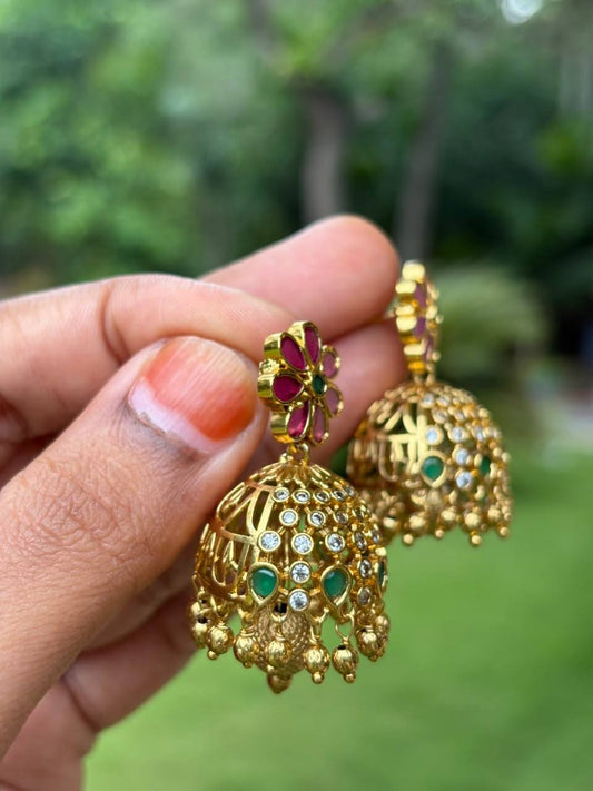 J0047 Floral Stone JHumka