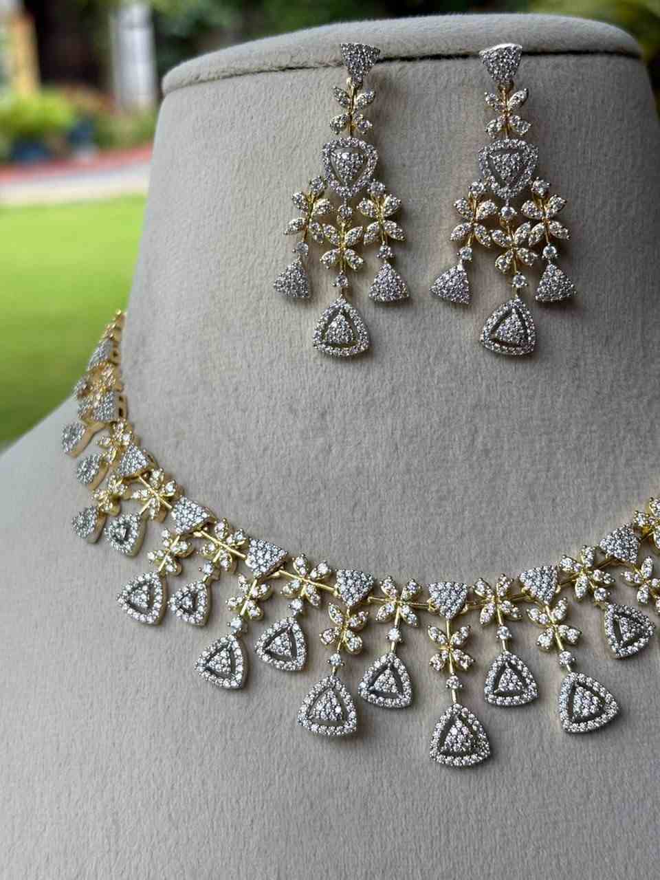 N0041 GJ Polish Diamond Necklace