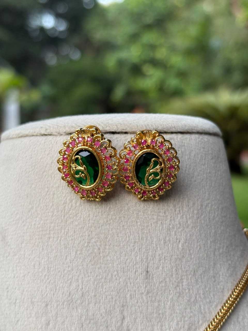 N0206 Green Stone Necklace