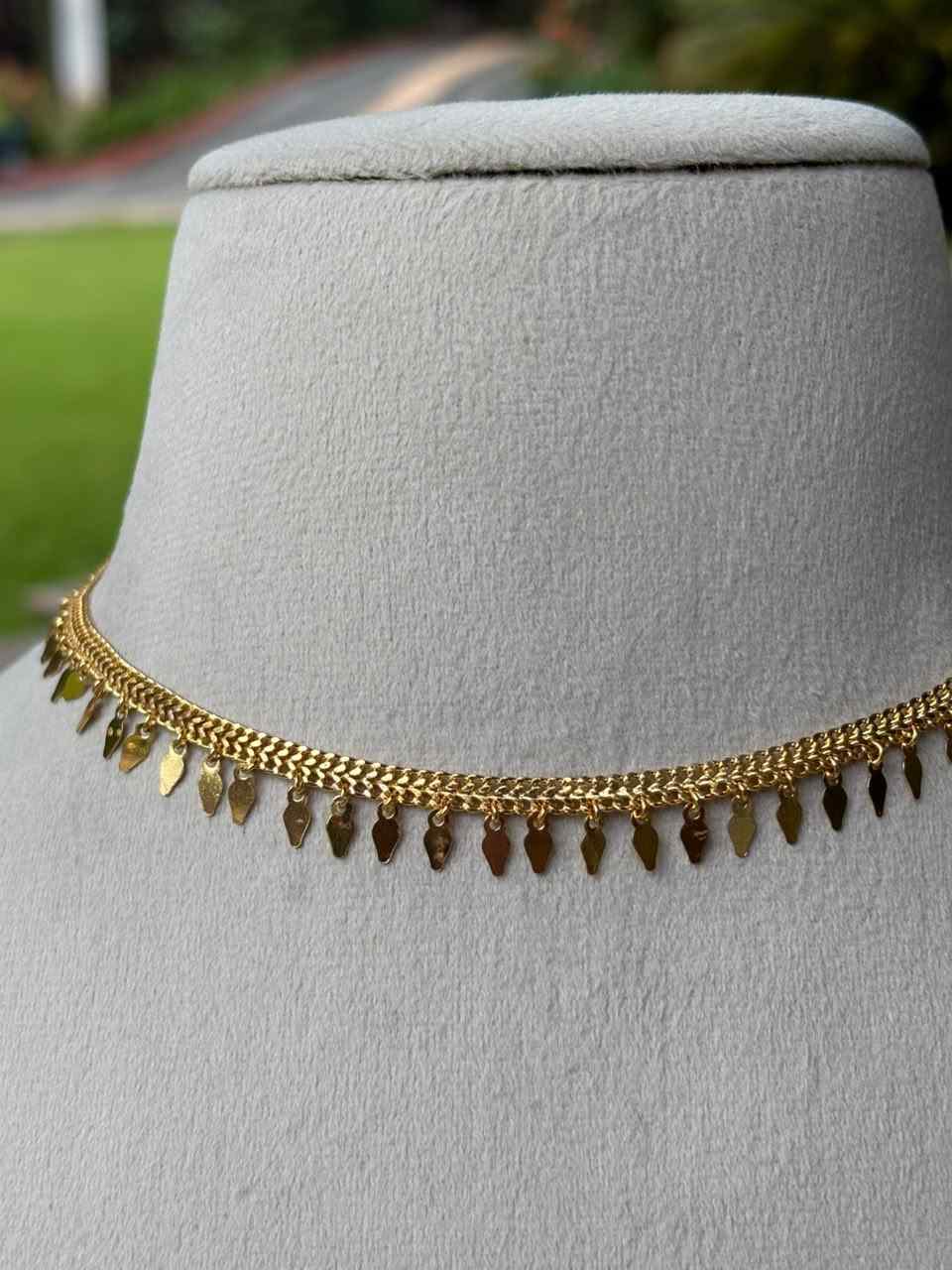 N0267 Single Line elakka thali Necklace no earrings