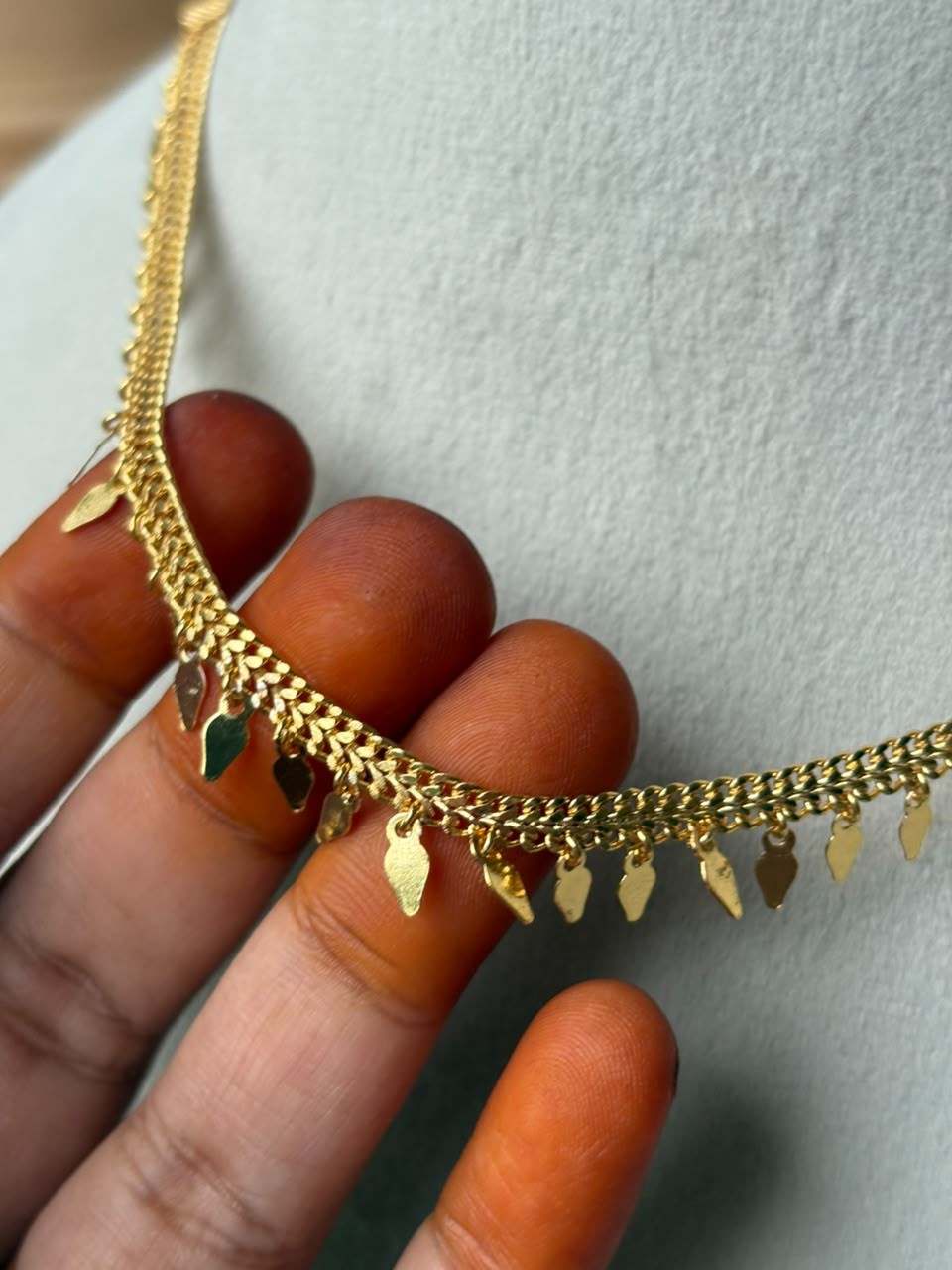 N0267 Single Line elakka thali Necklace no earrings