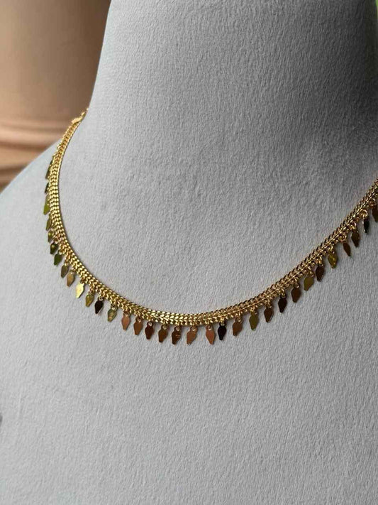 N0267 Single Line elakka thali Necklace no earrings