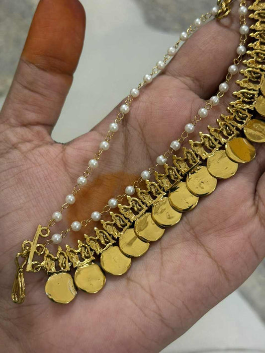 EC011 Coin Ear chain 3 layer Premium
